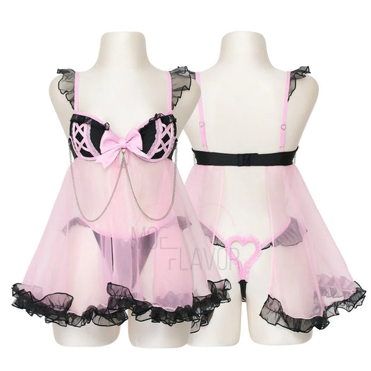 Jirai Kei Babydoll Lingerie Set